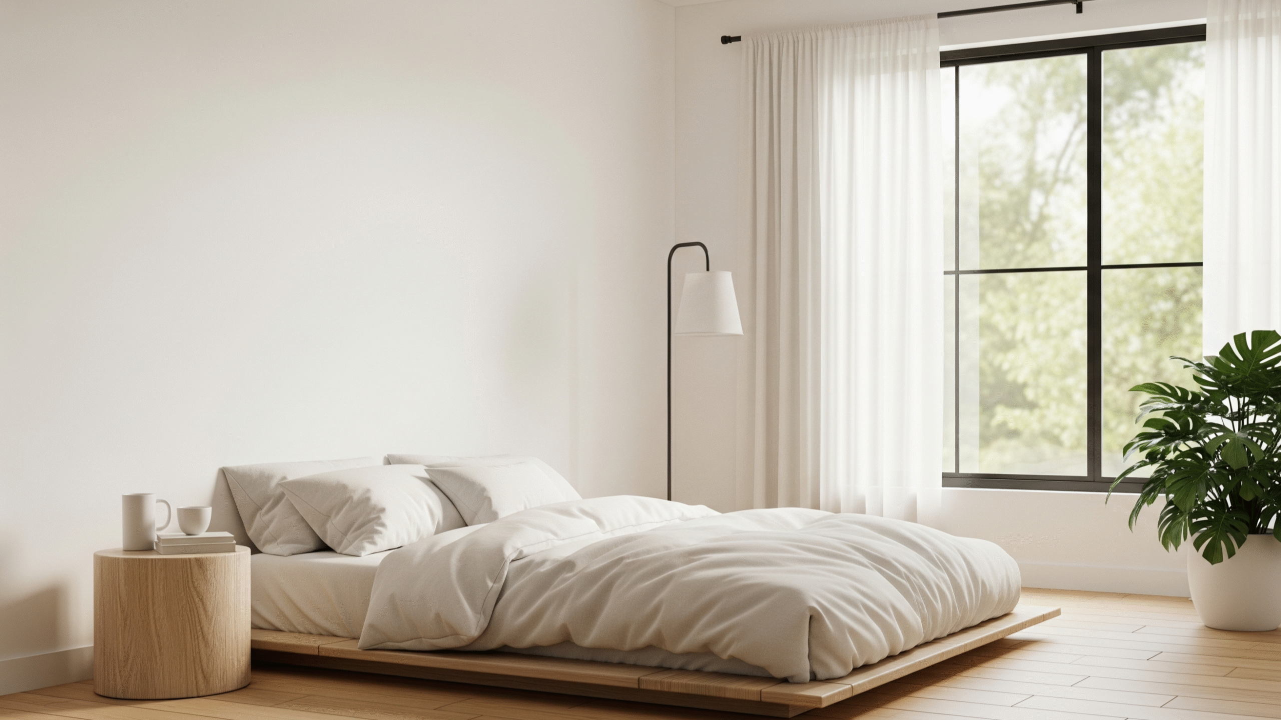 modern minimalist bedroom
