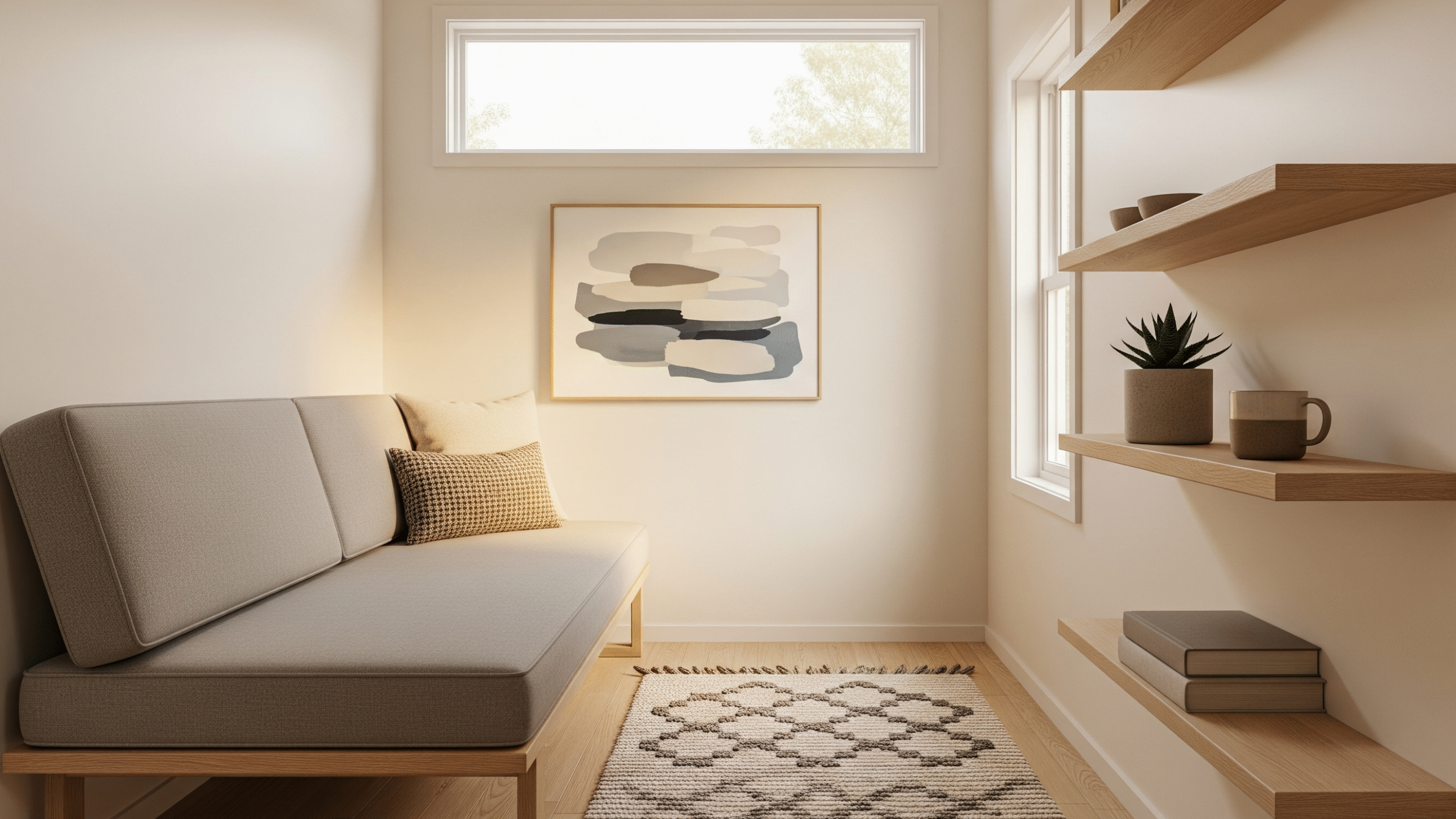 minimalist tiny home decor