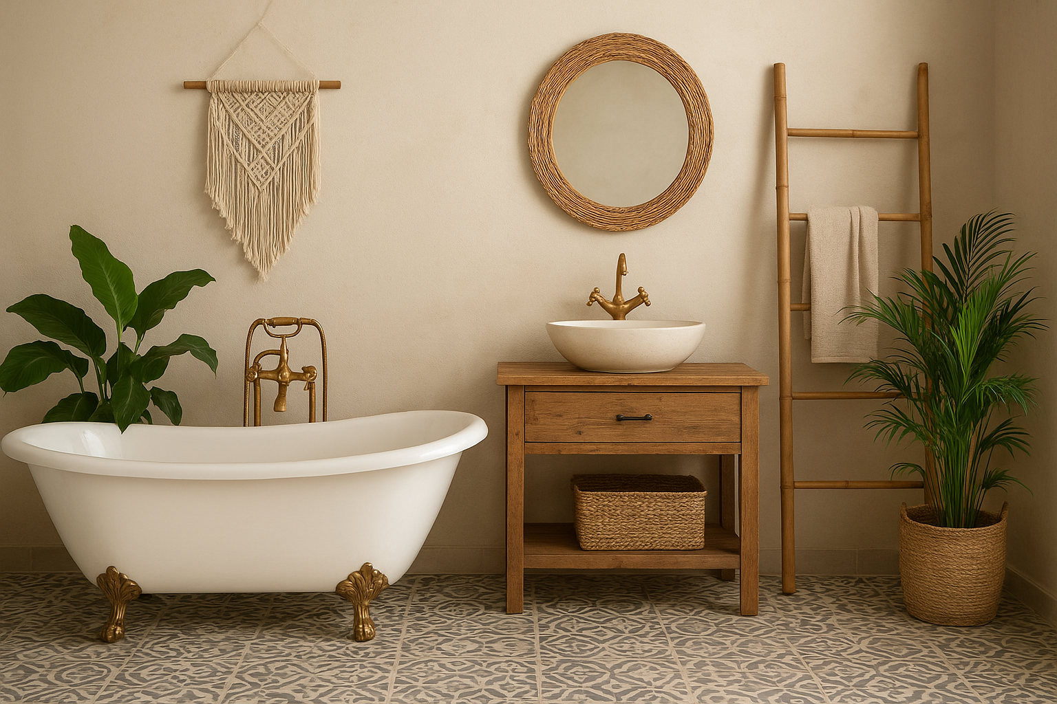 Boho Bathroom Ideas