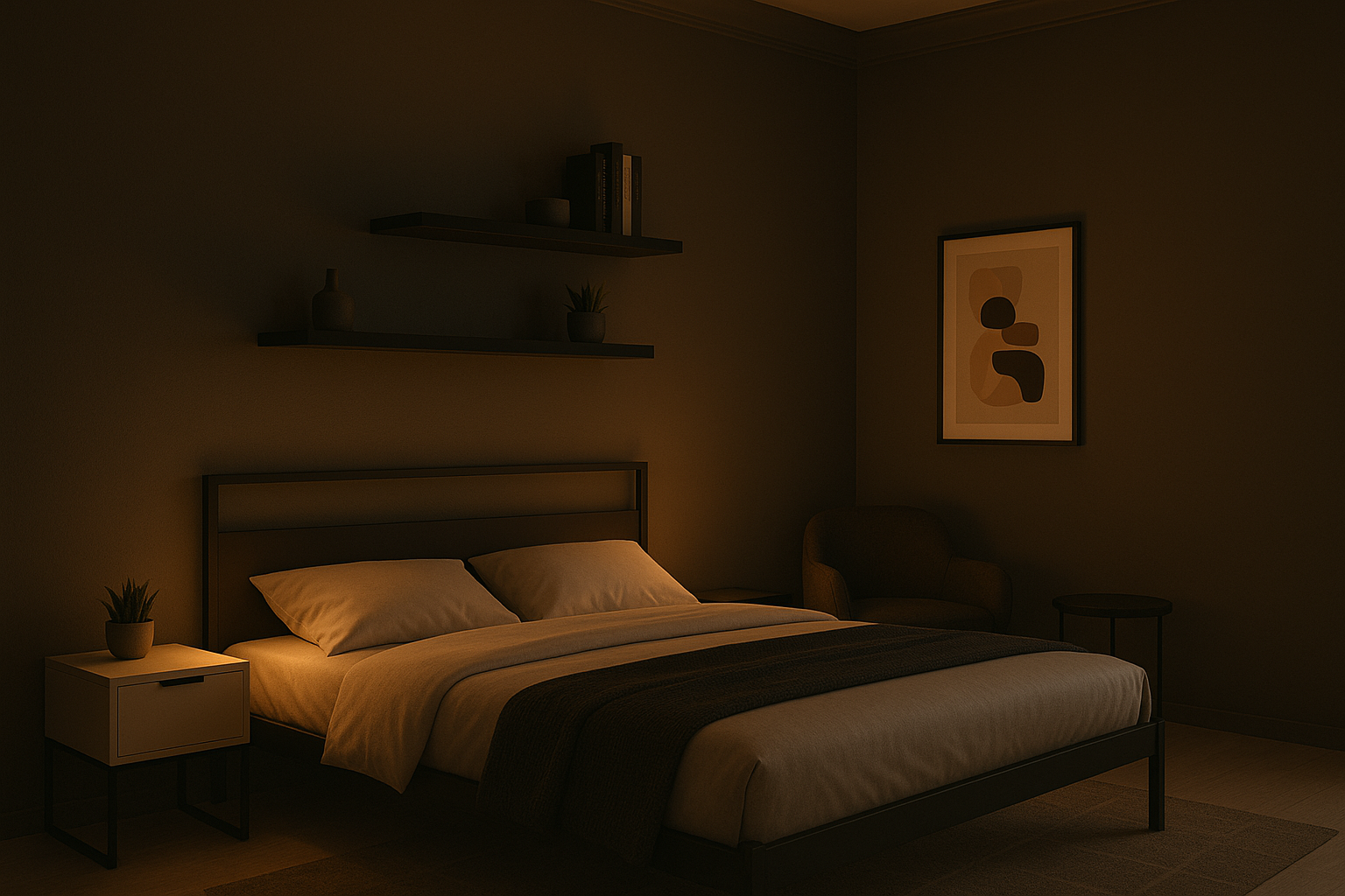 modern minimalist bedroom
